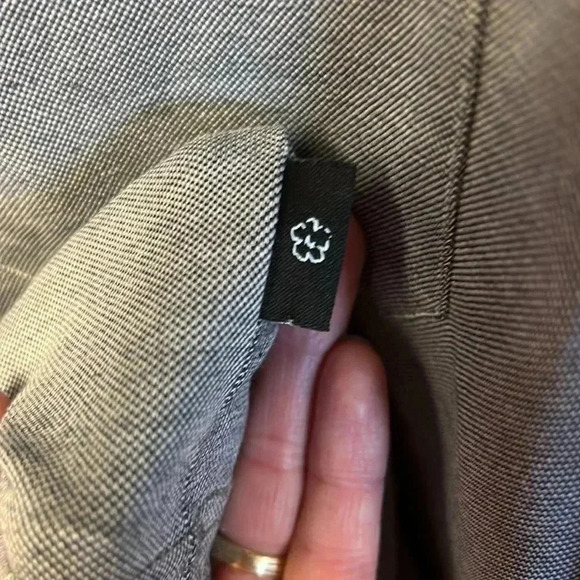 TED BAKER LONDON Hawka Short Sleeve Polo Grey Olive sz 6/Lg Golf Pickle Ball - Picture 5 of 10